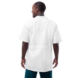 Adar Universal Mens Lab Coats - Short Sleeve 31" Consultation Lab Coat - 2816 - White - 3X