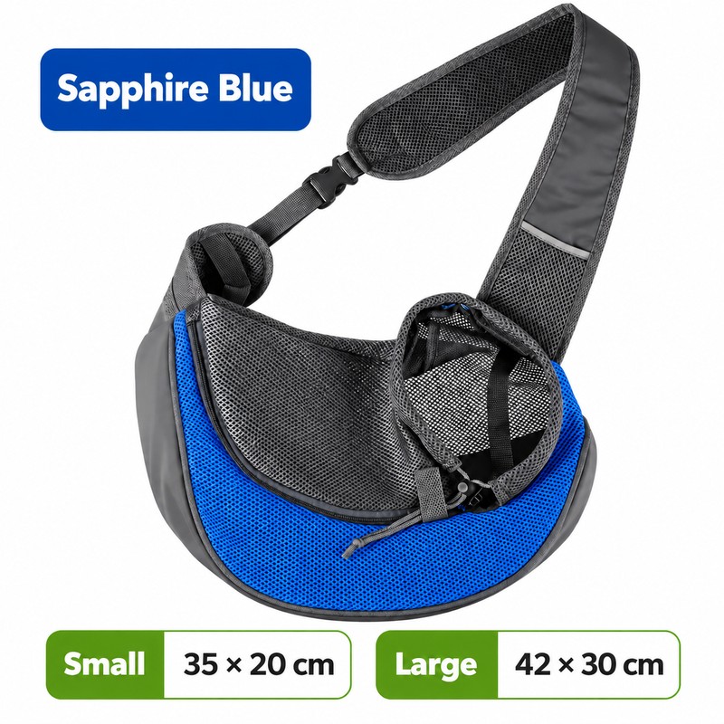 Breathable Dog Sling Carrier for Small Pets – Lightweight Mesh