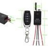 Mini Wireless Switch 12V,4 Way Mini Remote Switch DC 5V/12V/24V/48/10A