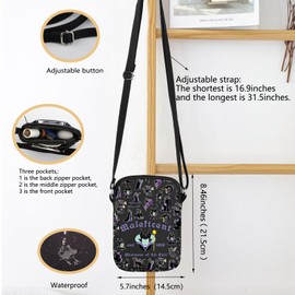 FOTAP Mistress of Evil Crossbody Bag Maleficent Est 1959 Shoulder Bag Evil Queen Gift Villains Maleficent Fan Gift (Maleficent CB UK)