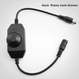 Esann 6A Manual Switch 1 Channel Common Cathode LED Dimmer Single Color Controller for 5050 3528 LED Strip Lights DC5-24V 72WColor: Black, Input Voltage(V): DC12-24V, Lamp Power(W): 72W, Model Number: ES-LC-DIM-004