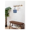 Beilala Coat Hooks Black, 5 Pack Rustic Metal Wire Wall