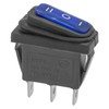 3-Pack Waterproof Rocker Toggle Switch with Blue Light, ON/Off/ON SPDT