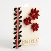 3.5cm Small Mixed Colour Poinsettia Christmas Flower Card Making Craft
