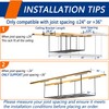 Soywey 3 x 8FT Overhead Garage Storage Rack, Adjustable Ceiling
