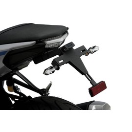 Puig 3884N Adjustable License Plate Holder with Homologated Kit, Black