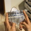 17 Keys Kalimba Thumb Piano Rainbow Star Transparent Style EVA