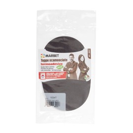 Marbet MB1034T.011 | Microfiber Suede Patches | Iron-On | 16 x 10.5cm | Drk Grey