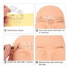 100pcs Adhesive Eyebrow Ruler Disposable Eyebrow Ruler Stencils Eyebrow Guide