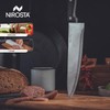 Nirosta Fackelmann Coltello da Cucina Lama Larga, Acciaio, Argento