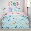 OHS Girls Single Duvet Cover Set, Dino Reversible Kids Bedding