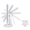 deweisn Floor Mount Tri-Fold Lighted Vanity Mirror with 21 LED
