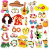 30Pcs Beach Party Photo Booth Props Kit Scary DIY Costumes