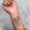 4 x 'Crazy Drum' Temporary Tattoos - Water Resistant, Skin-Safe,