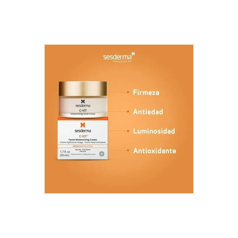 Crema Facial Hidratante C-vit Piel Seca 50ml Sesderma