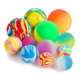 Pllieay 12PCS Bouncy Balls 3 sizes Mixed Color, Bouncing Balls and Bouncy Balls for Kids