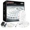 dalattin White LED Strip Lights, 40ft Dimmable LED Light Strip