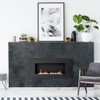 AULIGET 6" x 12" Black Slate Peel and Stick Backsplash