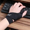 Slim Black Wrist Brace with Thumb Support for Carpal Tunnel Syndrome for Left and Right Hand Right/M