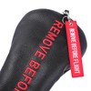 SHABIER Black Golf Head Cover with Red Remove Before Flight