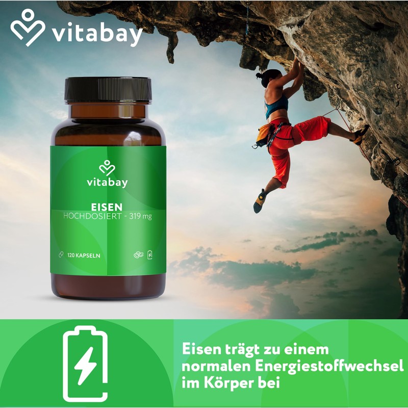 vitabay Vitabay Iron High Dose 319 mg - 120 Vegan