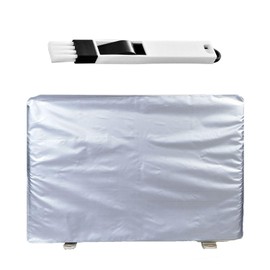1 Dust Cover, 1 Dust Brush, Air Conditioner Hanging Cover, Sun Protection Cover, Outdoor Air Conditioner Universal Cover