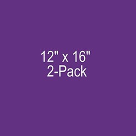 2 Pack Color Cast Acrylic Plexiglass Sheets 1/8” Thick (3mm) Easy to Cut Plastic Plexi Glass with Protective Paper for Signs, DIY Display Projects, Crafts, Shelves (12"x16", Purple)