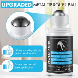 HappyAlley 1 Pcs Metal Roll On Body Glue for Skin & Clothing,Upgraded Sweat Resistant Body Adhesive for Dancers,Skin Adhesive for Compression Stocking, Bras, Wig, Residue Free (2 Oz)