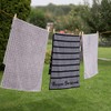 BVB Shower Towel 140 x 70 x 1 cm Grey/Black