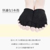 [kokoromeika] 2-Pair Set, No Toe, 5 Toe Socks, Silk, Half