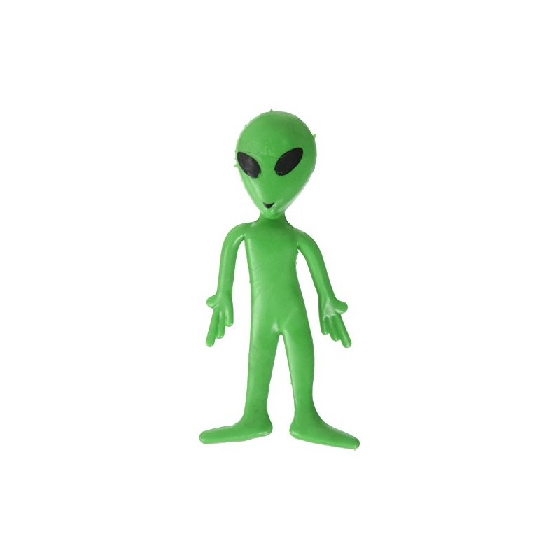 Rhode Island Novelty 097138619785, Bendable Alien Toys (1 Dozen), Multicolor,