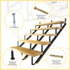 3 Packs Metal Stair Step Stringers, 5 Step Steel Riser