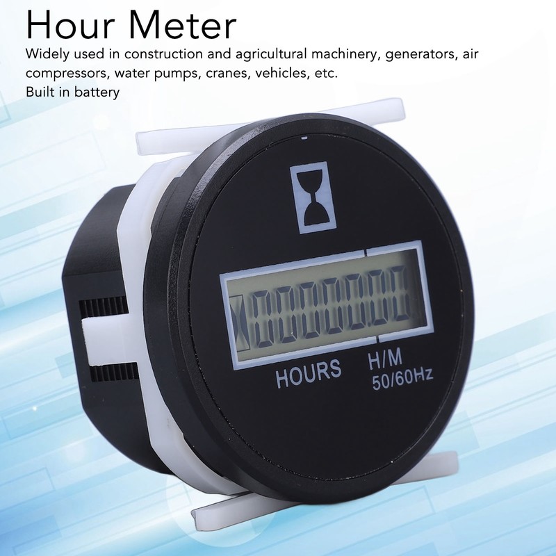 Digital Hour Meter Precise Timer High Strength Portable Hour Meter