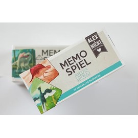 Alex & Nicki Memo Game Dinos | Toy Classic for Children and Adults | Games for Boys & Girls from 4 Years | Memory Game