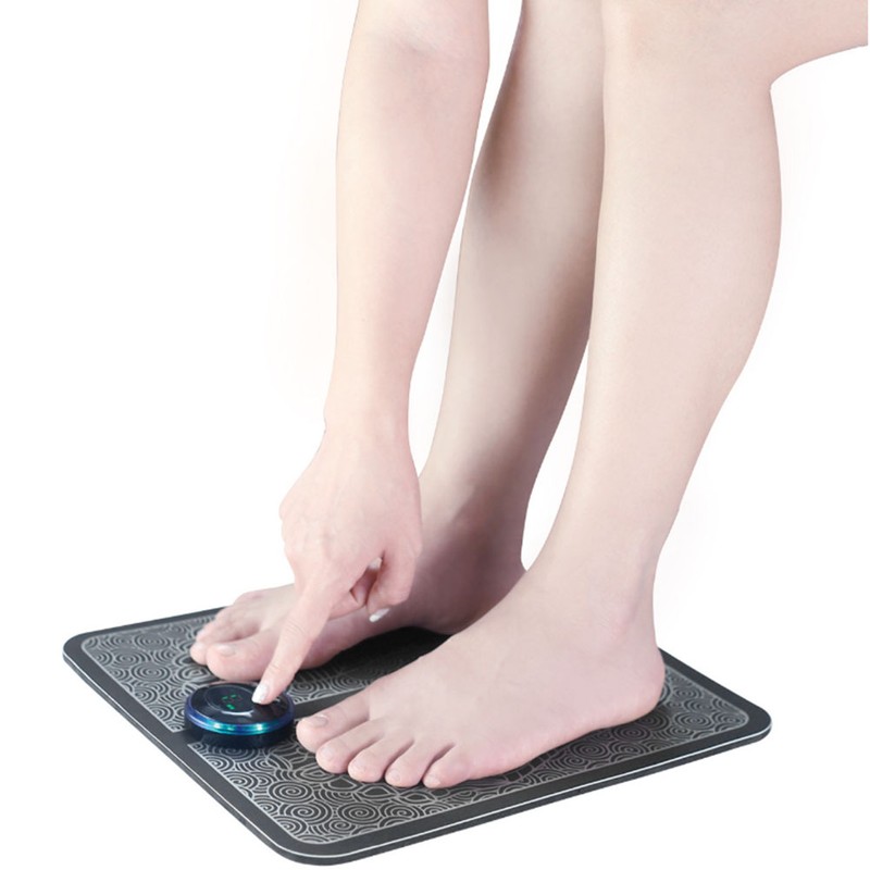 Pulse Electric Leg Feet EMS Massager Intelligent Massage Pad Cushion