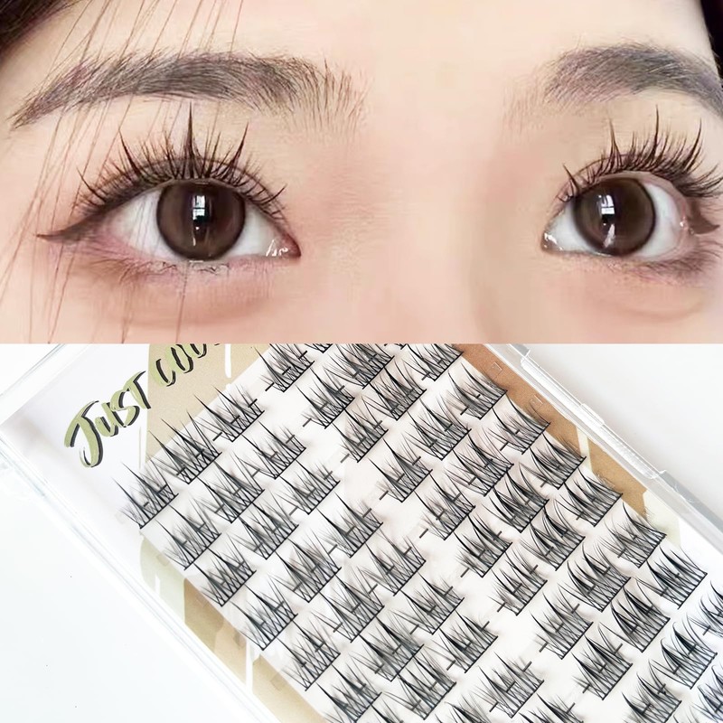 justcoco Partial False Eyelashes, Natural Partial False Eyelashes, False Eyelashes,