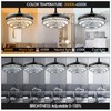 Fandian 42" Modern Fandelier Ceiling Fan with Light,Smart Bluetooth Crystal