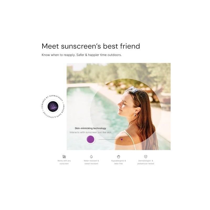SPOTMYUV- Pegatinas de detección de rayos UV para protector solar