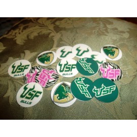 Unbranded Pre Cut One Inch usf bullsFREE SHIP - 25 Bottle Cap Images