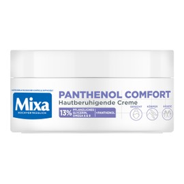 Mixa Skin Soothing Cream for Face, Body and Hands, for Dry Skin Prone to Eczema, Wound Healing Cream for Redness and Itching, Panthenol Comfort, 150 ml