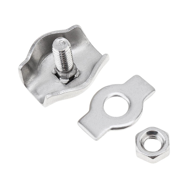 Smgda Wire Clips 20pcs M3 304 Stainless Steel Wire Rope