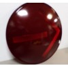 KOPP 12" Red Traffic Light Glass Lens with Arrow TL-1205