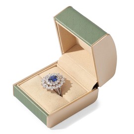 Papten H17701 Proposal Ring Case, PU Leather, Portable, Mini, 1 Piece, Anniversary, Engagement, Gift, etc