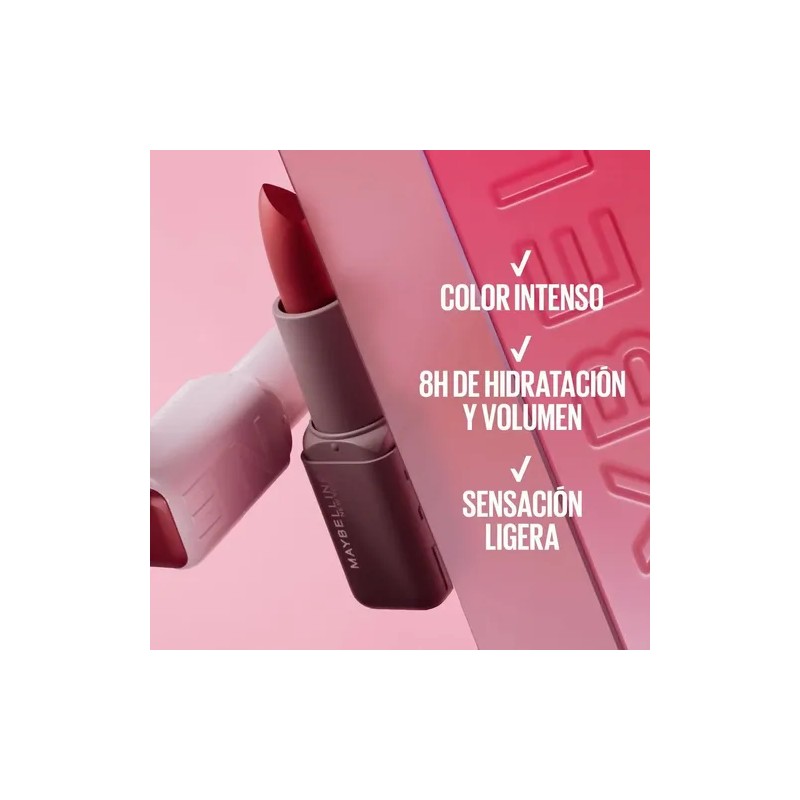 Maybelline Serum Labial Mate en Barra Con Ácido Hialurónico -