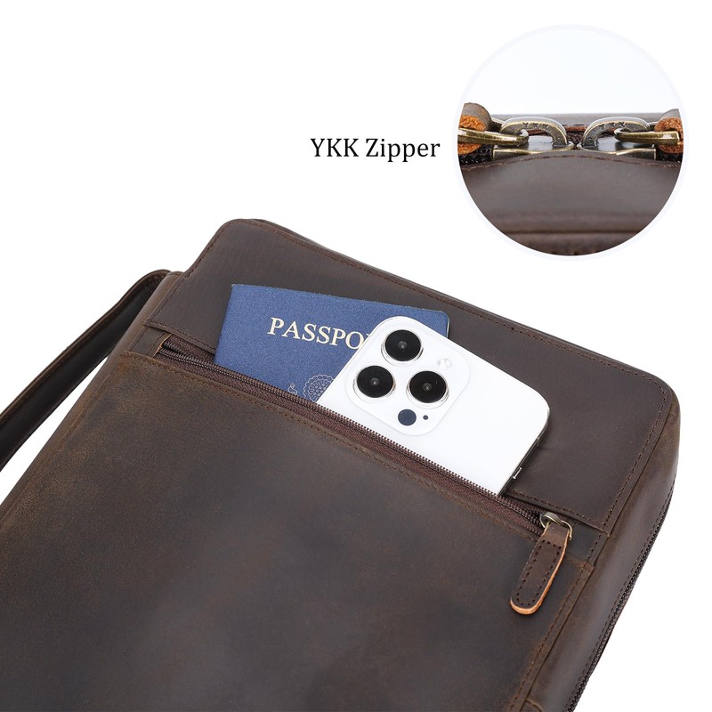 Polare Full Grain Leather Bible Cover Church Bag Bible Protective
