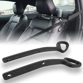 JSKAPA Pair Seat Belt Extension Guide Holder Compatible with 2014-2021 Ford Mustang EcoBoost GT Safety Accessories