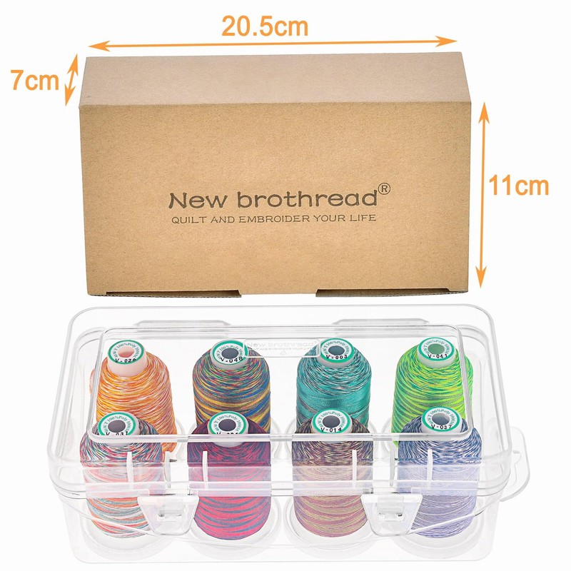 New brothread - 18 Options - 8 Snap Spools of