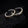 Nicoiro NSPR162 Pair Ring, Gold, Made by S925, Matching Couple,