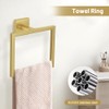 TURS Brushed Gold 5 Pieces Bathroom Hardware Set, SUS304 Stainless