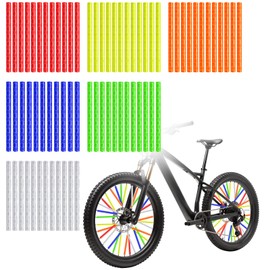 Bicycle Spoke Reflectors, 72 Reflectors Bicycle, 360° All-Round Visibility, Easy Assembly, 75 mm Length, Durable and Waterproof, Reusable, Bicycle Accessories for Children and Adults